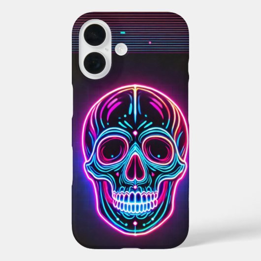 Neon Skull Case-Mate iPhone Case (Achterkant)