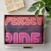 Neon Skull Empowering Words Pride Decoupage Papier (Geschenk)