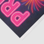 Neon Skull Empowering Words Pride Decoupage Papier (Detail)