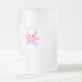 Neon Skull frosted mok (Voorkant links)