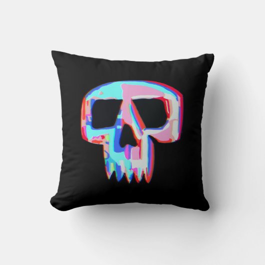 Neon Skull Kussen (Voorkant)