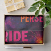 Neon Skull Pride, Macht, Doorzettingsvermogen Deco Tissuepapier (Geschenk)