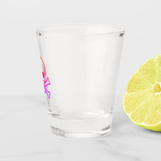 Neon Skull shot glass Shot Glas (Rechts)