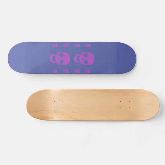 Neon Skull Skateboard Decom (Horizontaal)