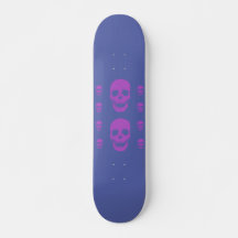 Neon Skull Skateboard Decom