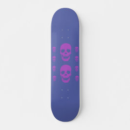 Neon Skull Skateboard Decom