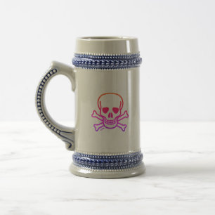 Neon Skull stein Bierpul