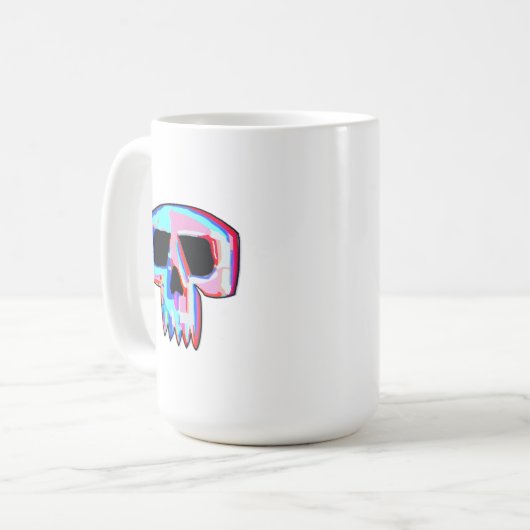 Neon Skull Tea & Coffee Mok (Voorkant links)