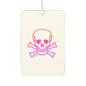 Neon Skull witte auto luchtverfrisser (Voorkant)