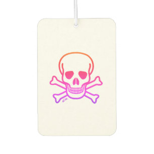 Neon Skull witte auto luchtverfrisser