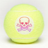 Neon Skull witte Penn tennisballen (Voorkant)