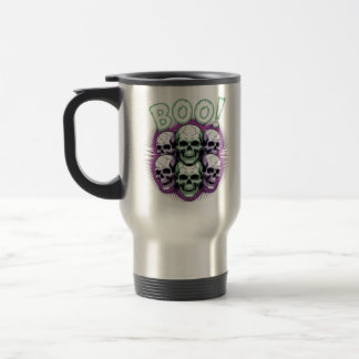 Neon Skulls BOO! Glow Halloween Mok