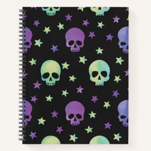 Neon Skulls Notitieboek