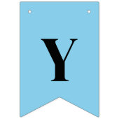 Neon Sky Blue Effen Kleur | Aangepast Vlaggetjes (Tweede vlag)