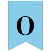 Neon Sky Blue Effen Kleur | Aangepast Vlaggetjes (Derde vlag)