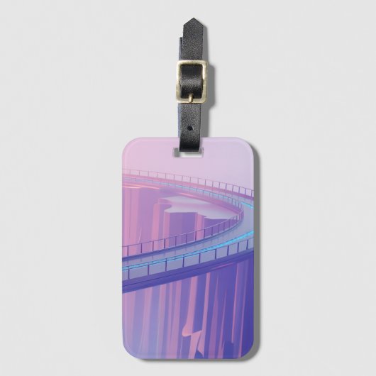Neon Skybridge Dreamscape Bagagelabel (Voorkant (verticaal))