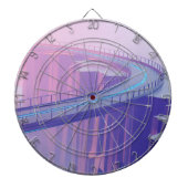 Neon Skybridge Dreamscape Dartbord (Voorkant)