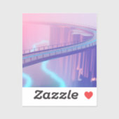 Neon Skybridge Dreamscape Sticker (Vel)