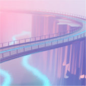 Neon Skybridge Dreamscape Sticker (Voorkant)