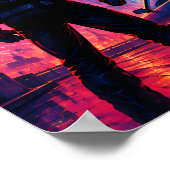 Neon Skyline Drifter Poster (Hoek)