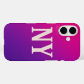 Neon Skyline NY - Vet en Chic Case-Mate iPhone Case (Achterkant (horizontaal))