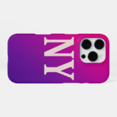 Neon Skyline NY - Vet en Chic iPhone Hoesje (Achterkant horizontaal)