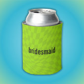 Neon slijm groene zomer vrijgezellenfeest bruidsfe blikjeskoeler