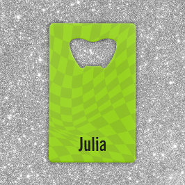 Neon slijm groene zomer vrijgezellenfeest bruidsfe creditkaart flessenopener