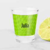 Neon slijm groene zomer vrijgezellenfeest bruidsfe shot glas (Voorkant)