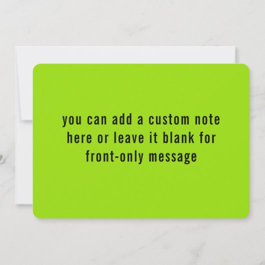 Neon Slime Groene Zomer y2k Bruidsmeisje Voorstel Kaart (Achterkant)