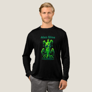 Neon Slime Monster – Cool Creepy Alien Design Tri-Blend Shirt