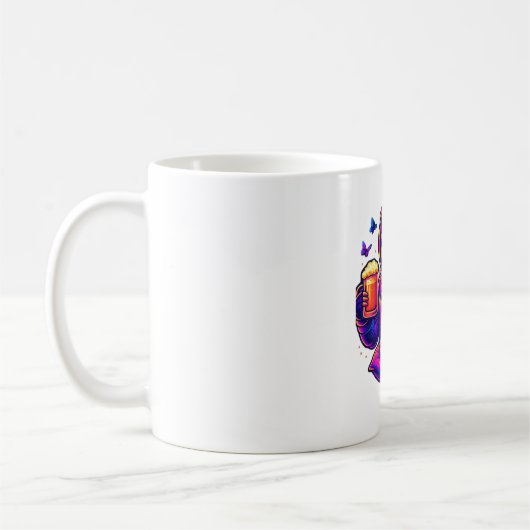 Neon Sloth � Don�t Hurry Essential T-Shirt Koffiemok (Links)