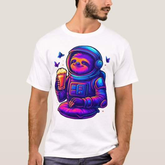 Neon Sloth � Niet Haasten Essential T-Shirt (Voorkant)