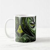 Neon Smaragd Visage Koffiemok (Links)