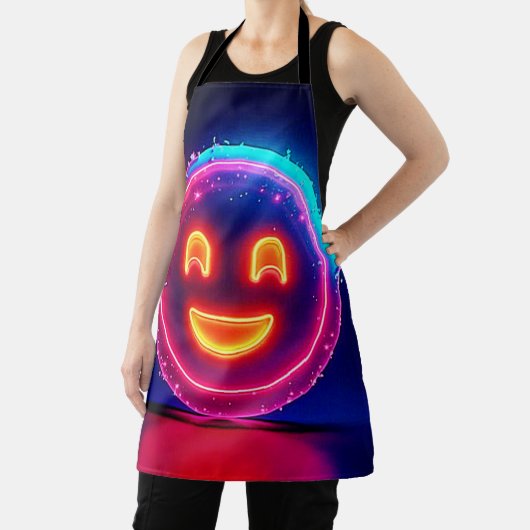 Neon Smile: Bright Happy Glow Design Schort (Insitu)