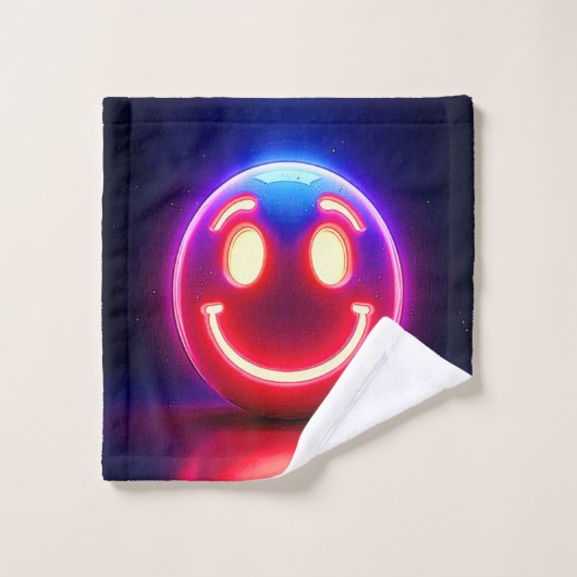Neon Smile voor Happy Glow Bad Handdoek (Wasdoekje)