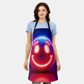 Neon Smile voor Happy Glow Schort (Gedragen)