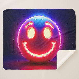 Neon Smile voor Happy Glow Sherpa Deken