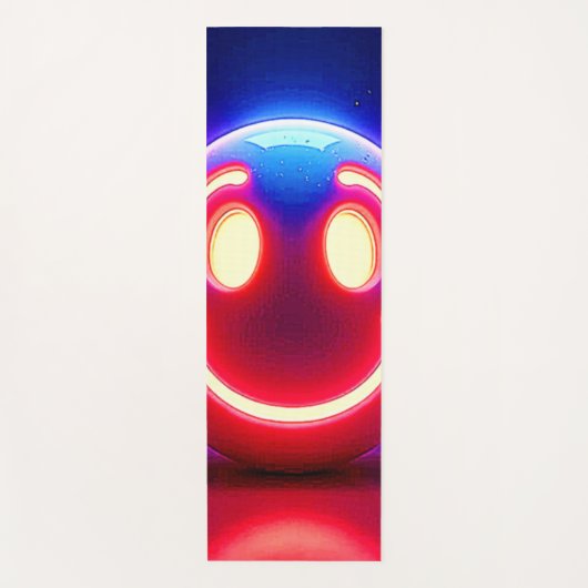 Neon Smile voor Happy Glow Yogamat (Voorkant)