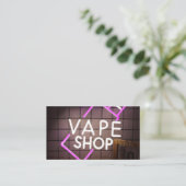 Neon Smoke Shop Visitekaartje (Staand voorkant)