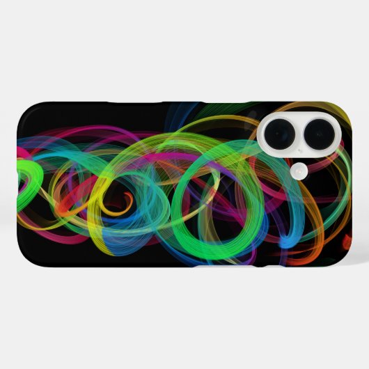 Neon Smoke Swirl Case-Mate iPhone Case (Achterkant (horizontaal))