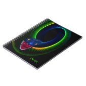 Neon Snake Personalized Notitieboek (Linkerzijde)