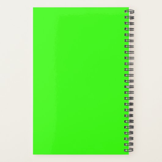 Neon Snake Personalized Planner (Achterkant)