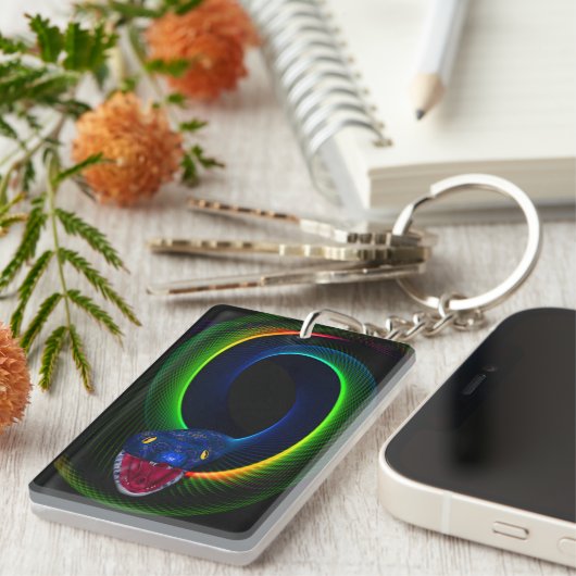 Neon Snake Sleutelhanger (Voorkant Rechts)