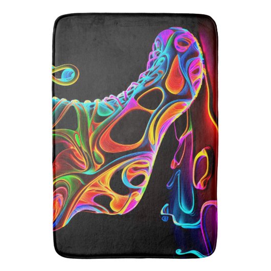 Neon Sneaker Badmat (Voorkant Verticaal)