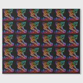 Neon Sneaker Cadeaupapier (Vlak)