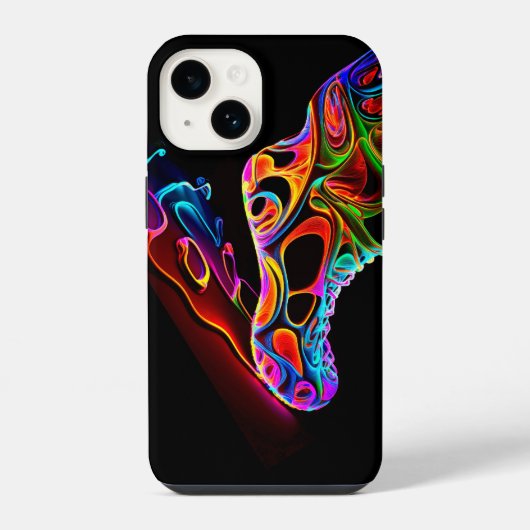 Neon Sneaker iPhone Hoesje (Achterkant)