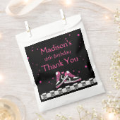 Neon Sneaker Verjaardag, Glitter Bedankzakje (Geknipt)