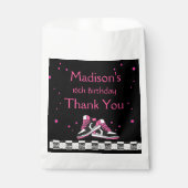 Neon Sneaker Verjaardag, Glitter Bedankzakje (Voorkant)