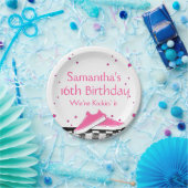 Neon Sneaker Verjaardag, Glitter Papieren Bordje (Feest)